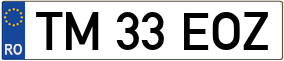 Trailer License Plate